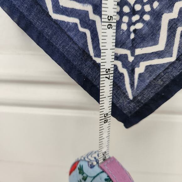 Roberta Roller Rabbit Fish Printed Scarf Dress O/S Beach Resortwear Vacation - Picture 6 of 8